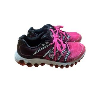 K-Swiss Vibrant Pink and Black Sneakers Womens Size 10